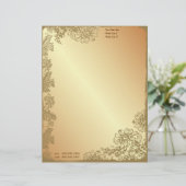 Golden Garden Briefhoofd Sjabloon (Staand voorkant)