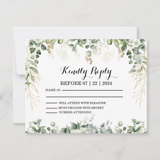 Golden Garden Gala: RSVP naar onze botanische (Voorkant)