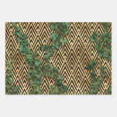 Golden Garden Trellis Inpakpapier Vel (Voorkant 2)