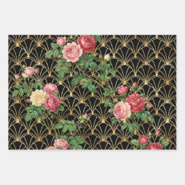 Golden Garden Trellis Inpakpapier Vel