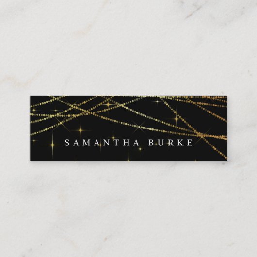 Golden Garland Mini Visitekaartje (Voorkant)