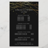 Golden Garland Pricing & Services Flyer (Voorkant)
