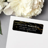 Golden Garland Return Address Etiket