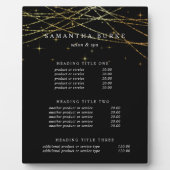 Golden Garland | Weergave van prijzen en services Fotoplaat (Voorkant)