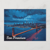 Golden Gate at Twilight – San Francisco Briefkaart (Voorkant)