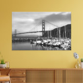 Golden Gate bij de jachthaven Canvas Afdruk (Insitu (Woonkamer))