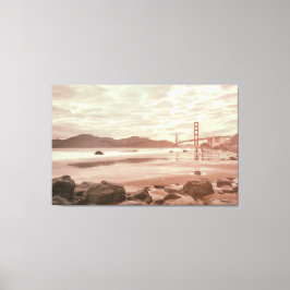 Golden Gate bij Marshall Beach Canvas Afdruk