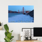 Golden Gate bij Marshall Beach Poster (Thuiskantoor)