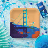 Golden Gate Bridge 002 Papieren Bordje (Feest)