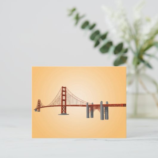 Golden Gate Bridge: 3D-model: Briefkaart (Staand voorkant)