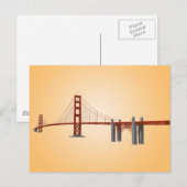 Golden Gate Bridge: 3D-model: Briefkaart (Voorkant / Achterkant)