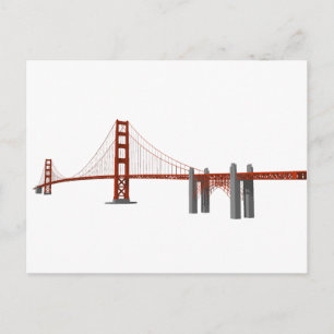 Golden Gate Bridge: 3D-model: Briefkaart