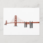 Golden Gate Bridge: 3D-model: Briefkaart (Voorkant)