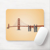 Golden Gate Bridge: 3D-model: Mousepad Muismat (Met muis)