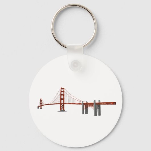 Golden Gate Bridge: 3D-model: Sleutelhanger (Voorkant)