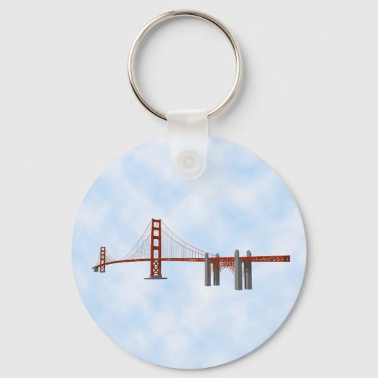 Golden Gate Bridge: 3D Model: Sleutelhanger (Voorkant)