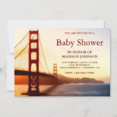 Golden Gate Bridge Baby Shower Kaart (Voorkant)