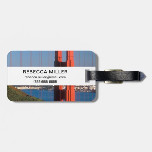 Golden Gate Bridge Bagagelabel (Achterkant horizontaal)