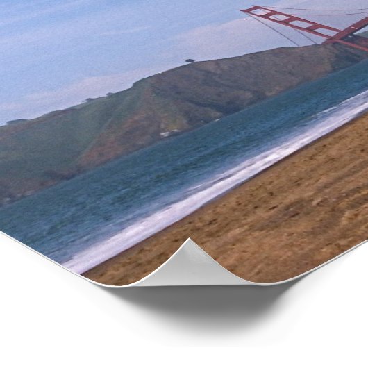 Golden Gate Bridge - Baker's Beach Poster (Hoek)