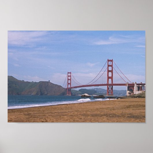 Golden Gate Bridge - Baker's Beach Poster (Voorkant)