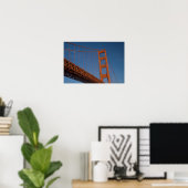 Golden Gate Bridge, bekeken vanuit Fort Point Poster (Thuiskantoor)