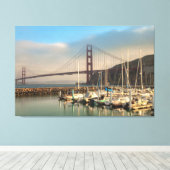 Golden Gate Bridge bij Marina Canvas Afdruk (Insitu (Houten vloer))