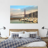 Golden Gate Bridge bij Marina Canvas Afdruk (Insitu (Slaapkamer))