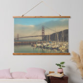 Golden Gate Bridge bij Marina Sausalito Hangend Wandkleed (Slaapkamer)