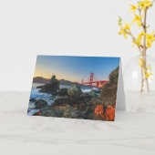 Golden gate bridge bij Schemer | San Francisco Kaart (Gele Bloem)