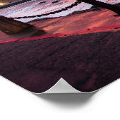Golden Gate Bridge bij schemering Poster (Hoek)
