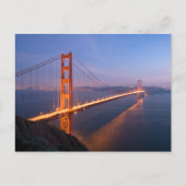 Golden Gate Bridge bij Sunset briefkaart (Voorkant)
