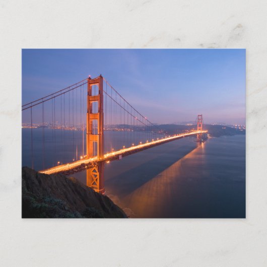 Golden Gate Bridge bij Sunset briefkaart (Voorkant)