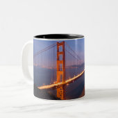 Golden Gate Bridge bij Sunset mok (Voorkant links)
