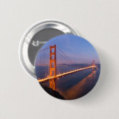 Golden Gate Bridge bij zonsondergang knop Ronde Button 5,7 Cm (Voorkant /achterkant)