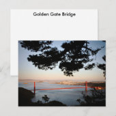 Golden Gate Bridge Briefkaart (Voorkant / Achterkant)