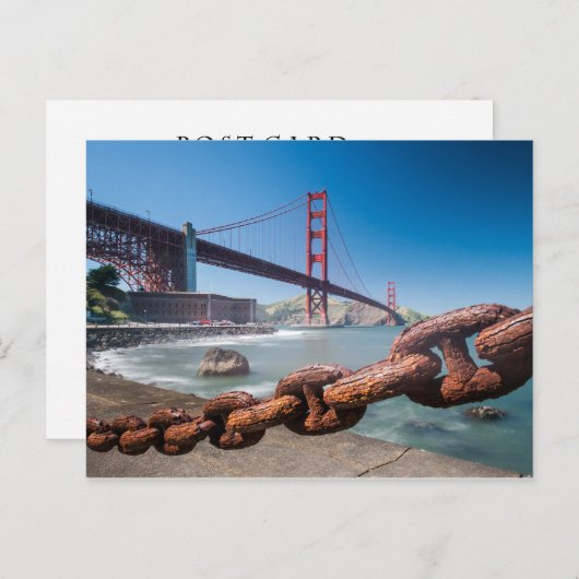 Golden Gate Bridge Briefkaart (Voorkant / Achterkant)
