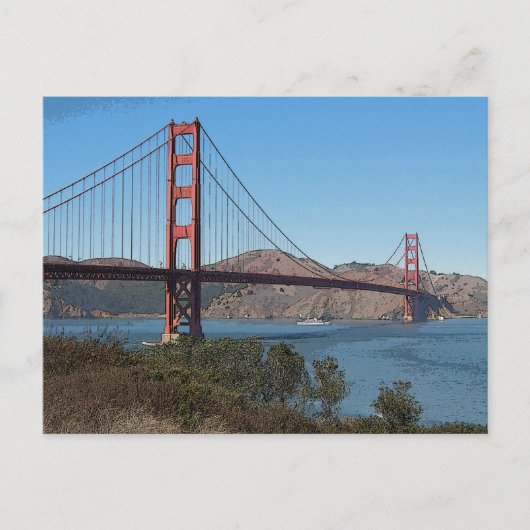 Golden Gate Bridge Briefkaart (Voorkant)