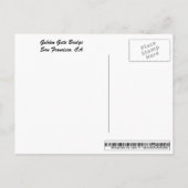 Golden Gate Bridge Briefkaart (Achterkant)