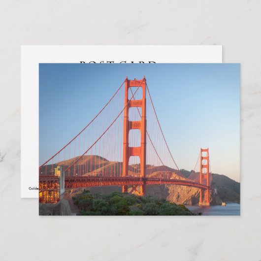 Golden Gate Bridge Briefkaart (Voorkant / Achterkant)
