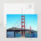 Golden Gate Bridge Briefkaart (Voorkant / Achterkant)