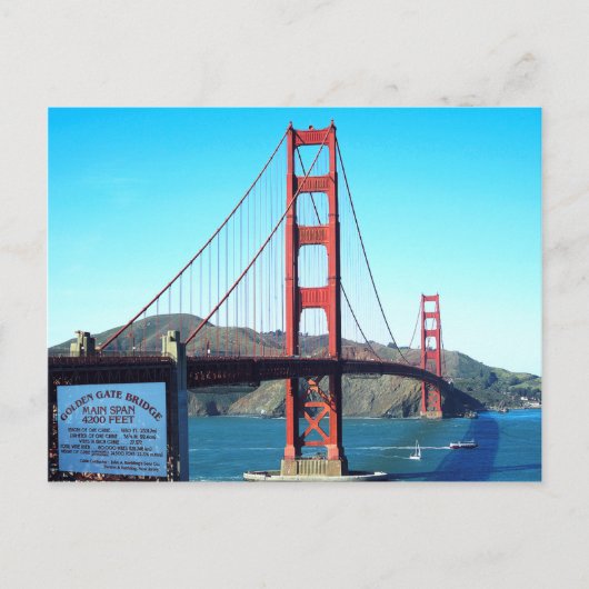 Golden Gate Bridge Briefkaart (Voorkant)