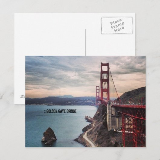 Golden Gate Bridge Briefkaart (Voorkant / Achterkant)