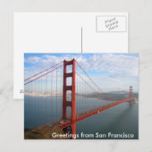 Golden Gate Bridge Briefkaart (Voorkant / Achterkant)