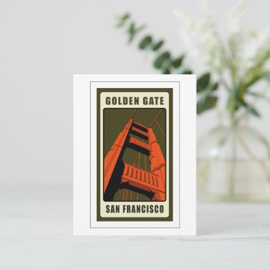 Golden Gate Bridge Briefkaart (Staand voorkant)