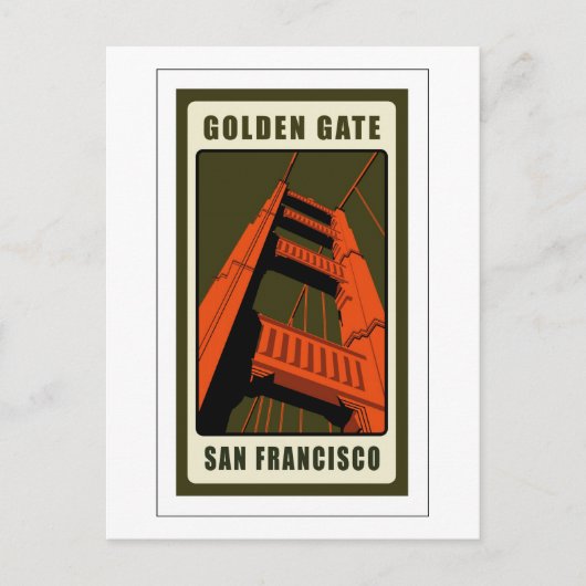 Golden Gate Bridge Briefkaart (Voorkant)