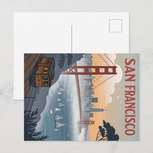 Golden Gate Bridge Briefkaart (Voorkant / Achterkant)