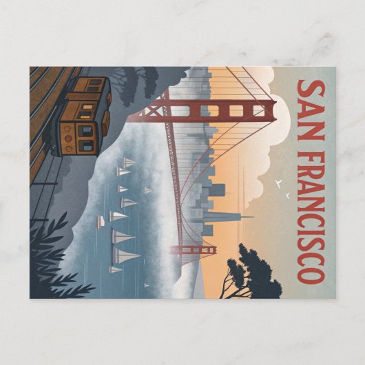 Golden Gate Bridge Briefkaart (Voorkant)