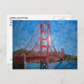 Golden Gate Bridge Briefkaart (Voorkant / Achterkant)