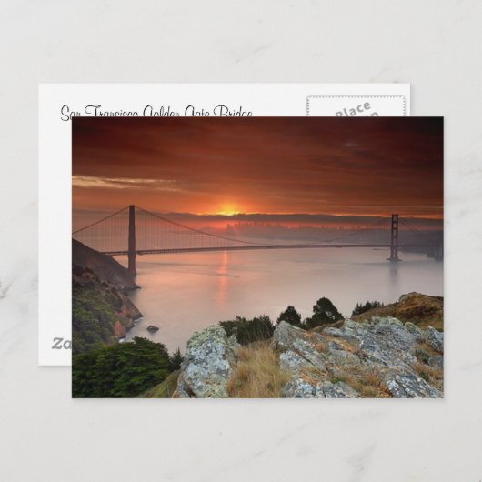 Golden gate bridge briefkaart (Voorkant / Achterkant)