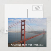 Golden gate bridge briefkaart (Voorkant / Achterkant)